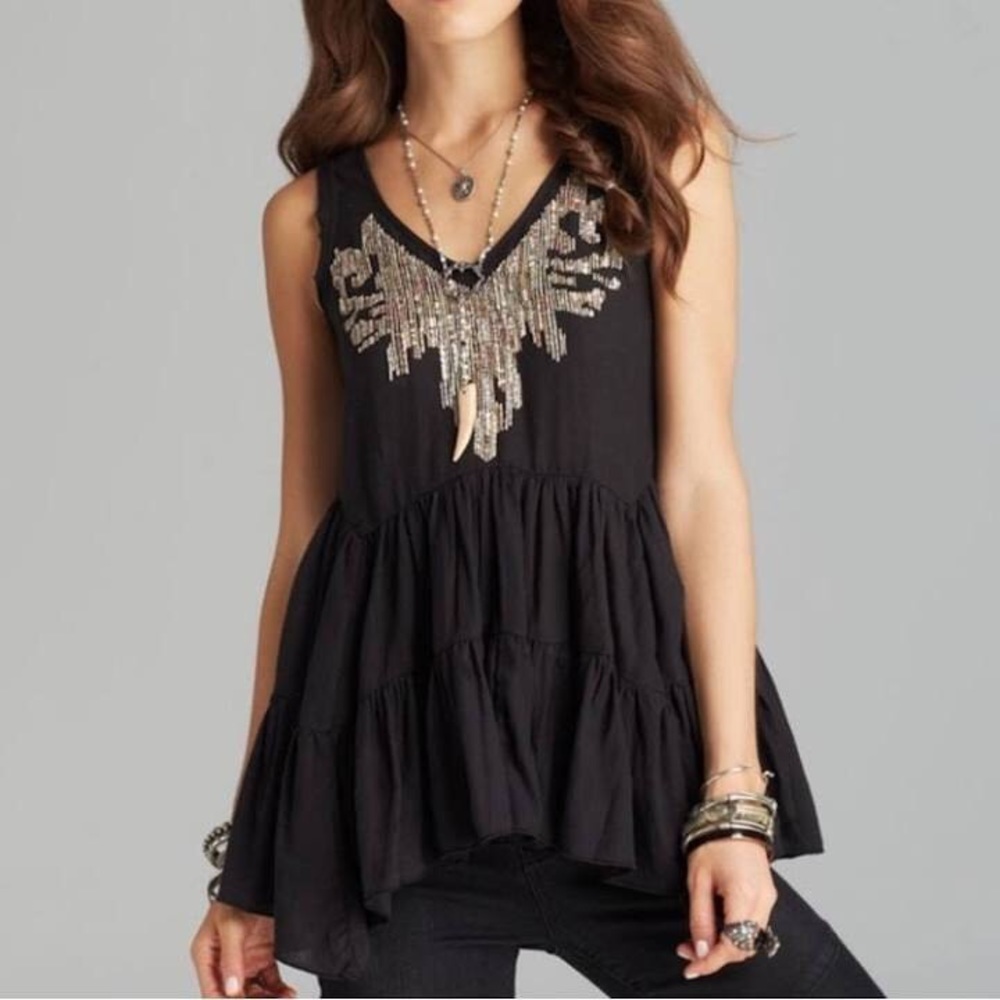 Sequin tunic free people